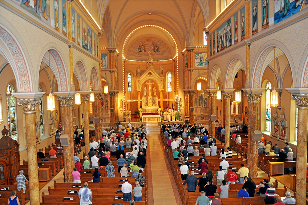 Inside St. Anthony of Padua